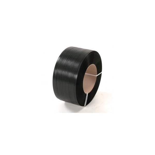 Polypropylene Strapping 5/8W x 5400L x 0.030 Thick 8 x 8 Core Black
